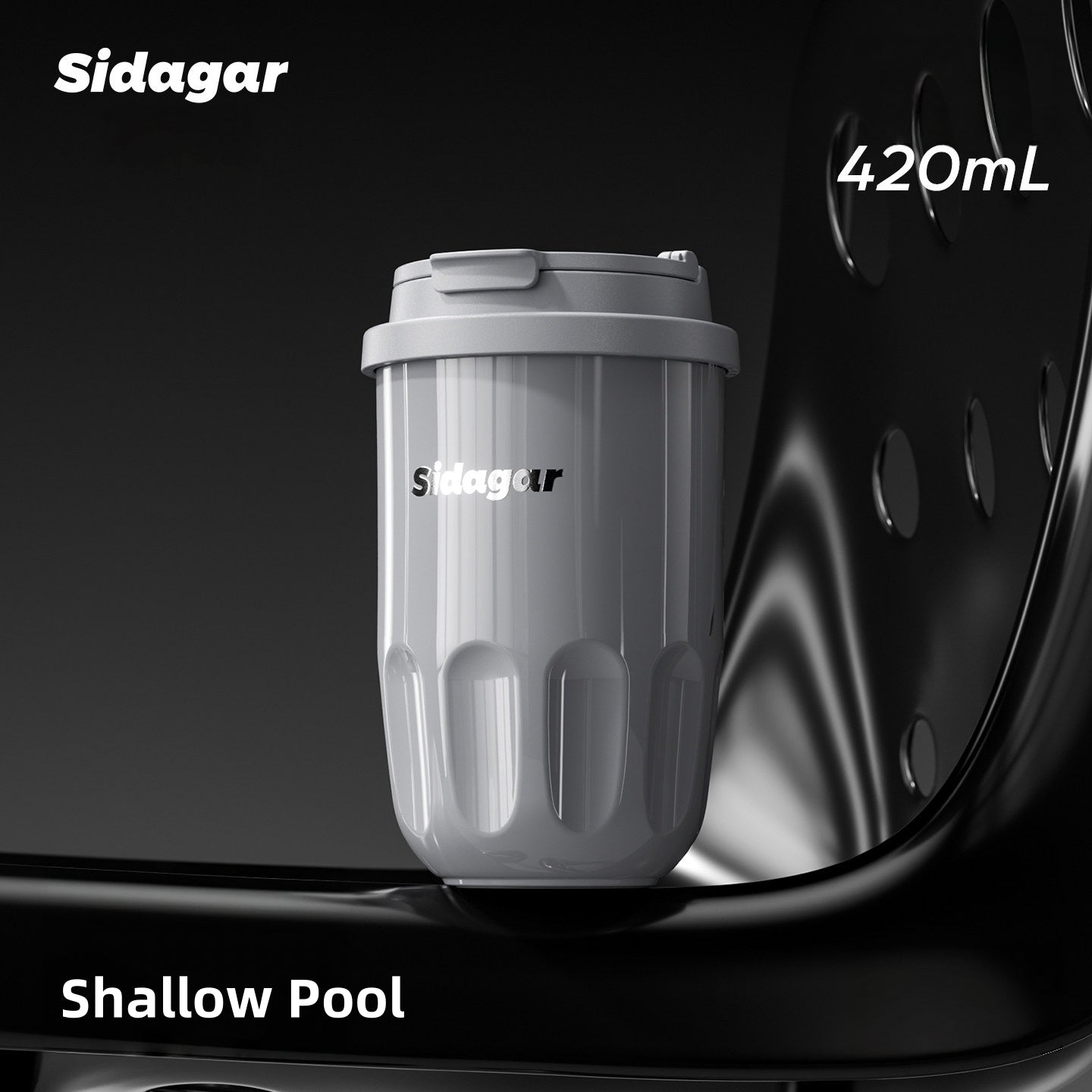 Sidagar 420ml Insulated Coffee Mug | S31603 Ceramic Lined Travel Cup | Leakproof Thermal Tumbler for Latte Art & Commute
