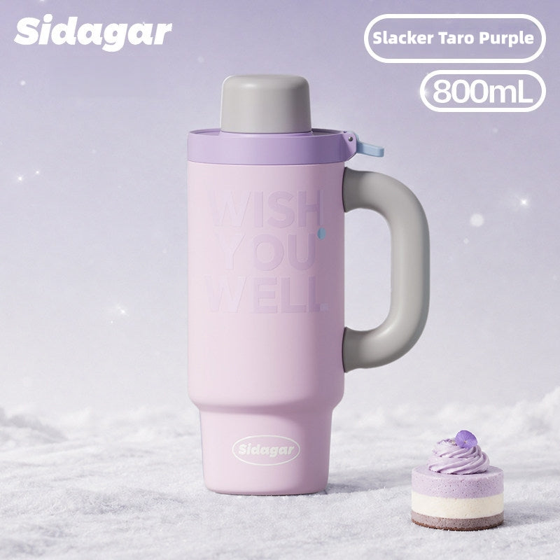 Sidagar 800ml Insulated Tumbler "Niuma" Beast of Burden Pro, 316L Ceramic Coated, Leakproof One-Click Mug