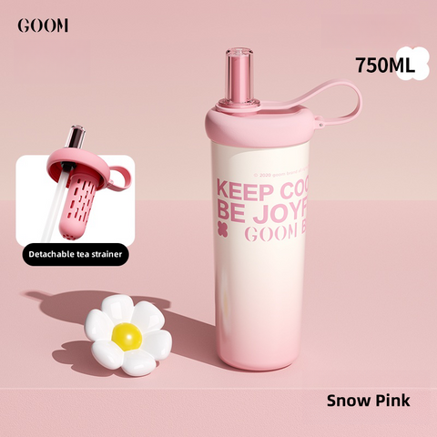 GOOM Sunshine Series Insulated Tumbler - 750mL Tea Infuser Bottle