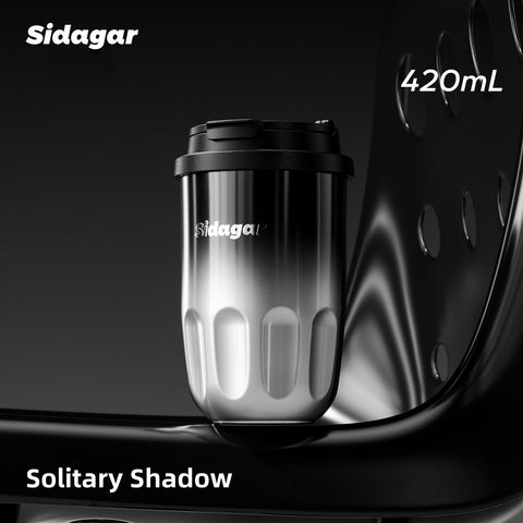 Sidagar 420ml Insulated Coffee Mug | S31603 Ceramic Lined Travel Cup | Leakproof Thermal Tumbler for Latte Art & Commute