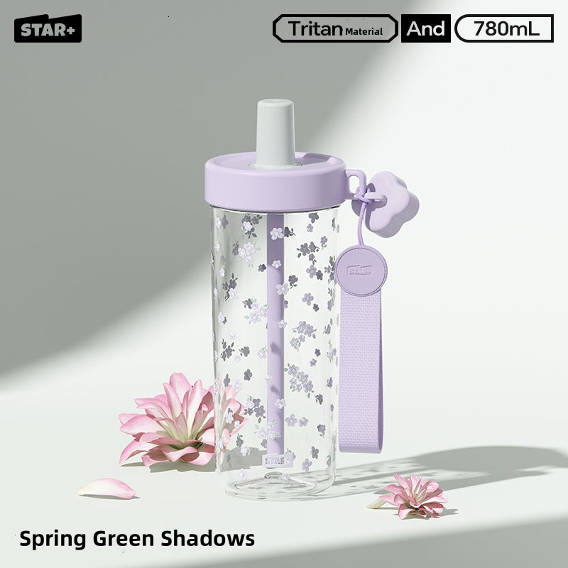 STAR+ Honey Girl Water Bottle – 780ml, Leak-Proof, BPA-Free Tritan Material, Colorful, Portable Design