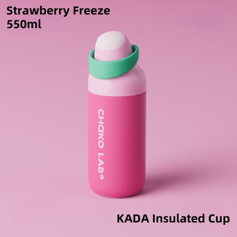 CHAKO LAB KADA Sports 700ml Insulated Water Bottle - Double Wall Vacuum, StrawShift™ Dual-Drink Mode, One-Hand Operation, 44°C/10°C 6H Temp Control