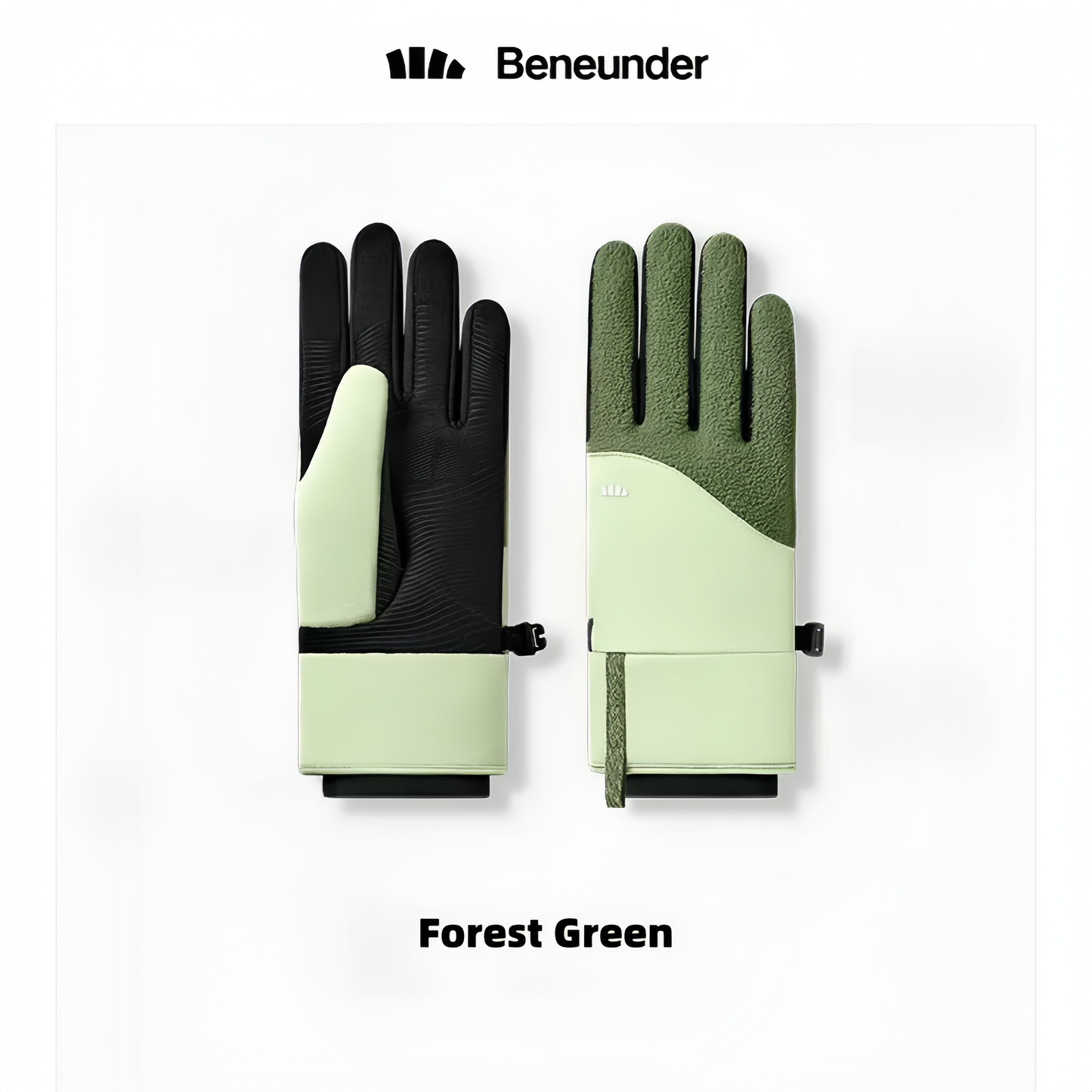 BENEUNDER Waterproof Winter Gloves Unisex Warm Fleece