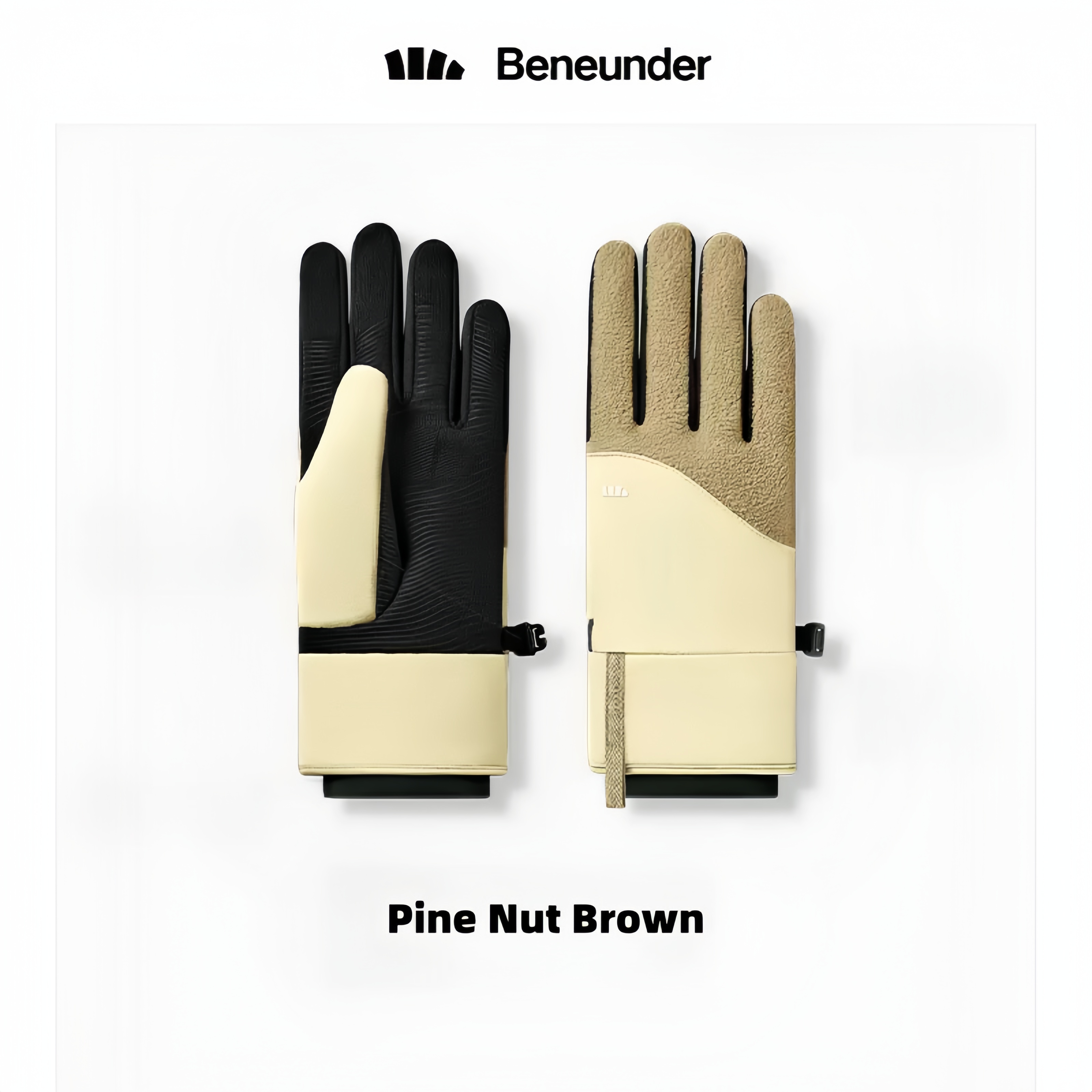 BENEUNDER Waterproof Winter Gloves Unisex Warm Fleece