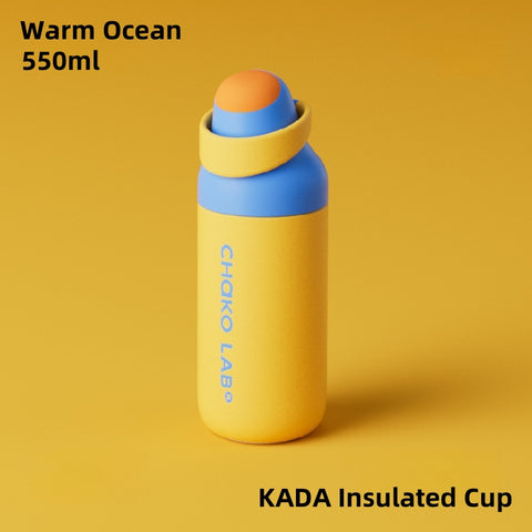 CHAKO LAB KADA Sports 700ml Insulated Water Bottle - Double Wall Vacuum, StrawShift™ Dual-Drink Mode, One-Hand Operation, 44°C/10°C 6H Temp Control