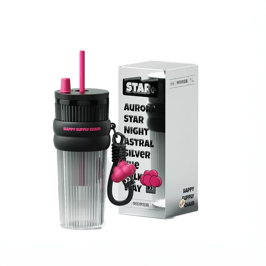 Star+ Dopamine Aurora Straw Cup Summer Cool Water Bottle 710ml