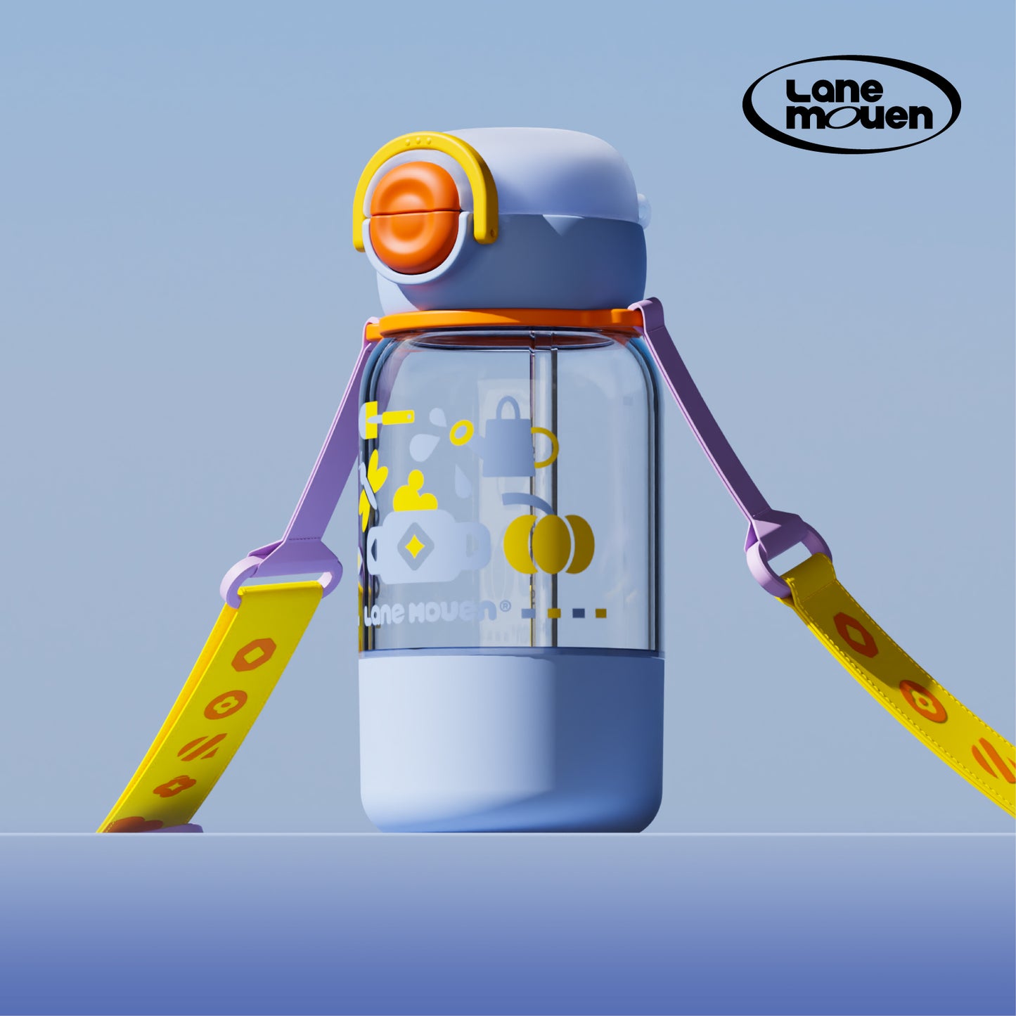 LANE MOUEN 600ml Party Club Water Bottle - Versatile, and Easy to Use