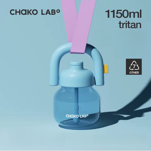 Chakolab LINLIN Pot 1150ml Large-capacity Straw Water Bottle Summer Version New 2024