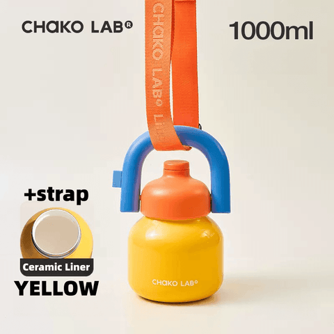 CHAKOLAB 1000ML LinLin Thermal and Cold Insulation Bottle - Portable Straw Bottle