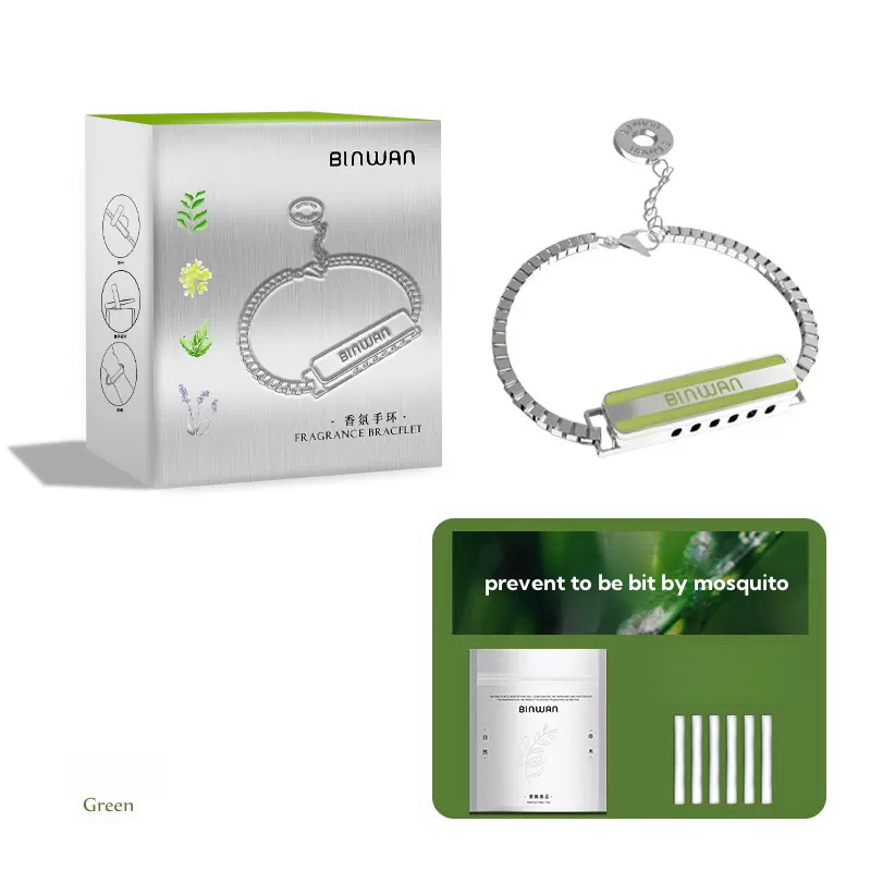 BINWAN Mosquito Repellent Bracelet - Portable Plant Essential Oil Fashion Accessory