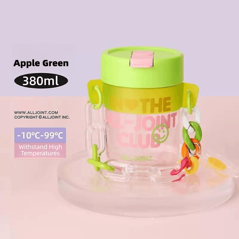 ALLJOINT cartoon straw cup 380ML