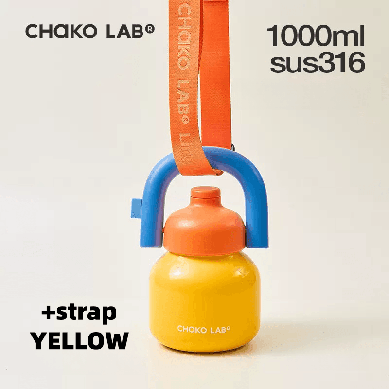 CHAKOLAB 1000ML LinLin Thermal and Cold Insulation Bottle - Portable Straw Bottle