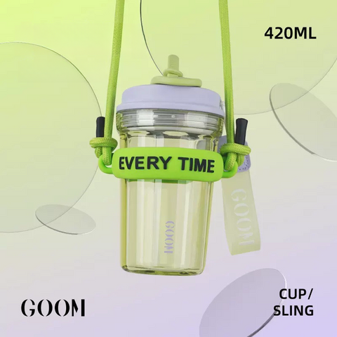 GOOM Star Ring Straw Water Cup 420ml