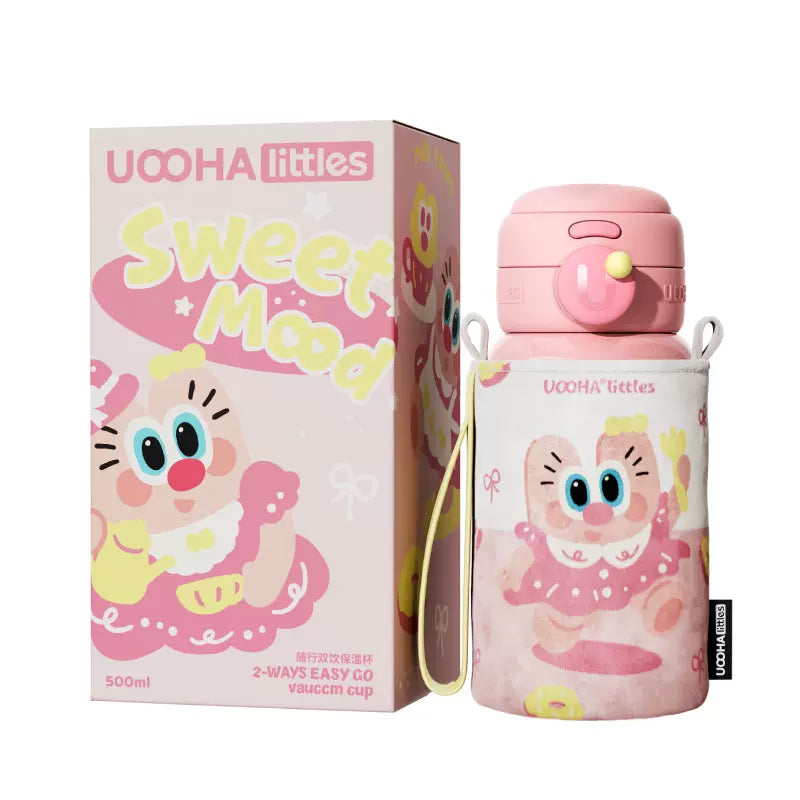 UOOHA Thermos Cup Double Drinking Bottle 500ml