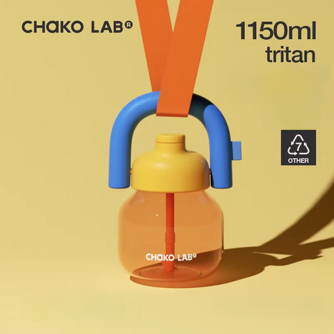 Chakolab LINLIN Pot 1150ml Large-capacity Straw Water Bottle Summer Version New 2024