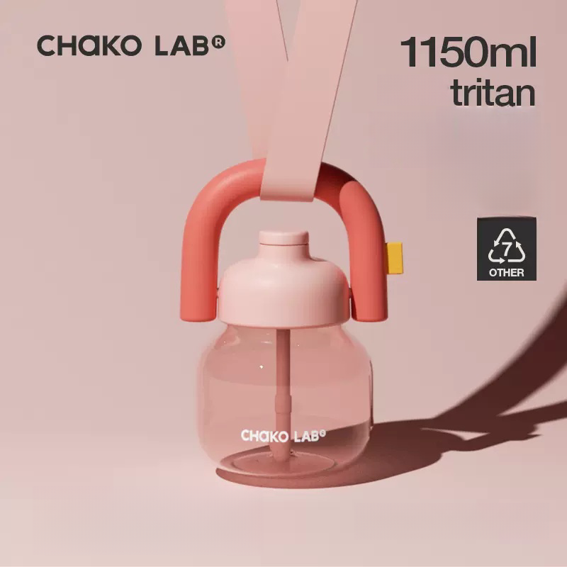 Chakolab LINLIN Pot 1150ml Large-capacity Straw Water Bottle Summer Version New 2024