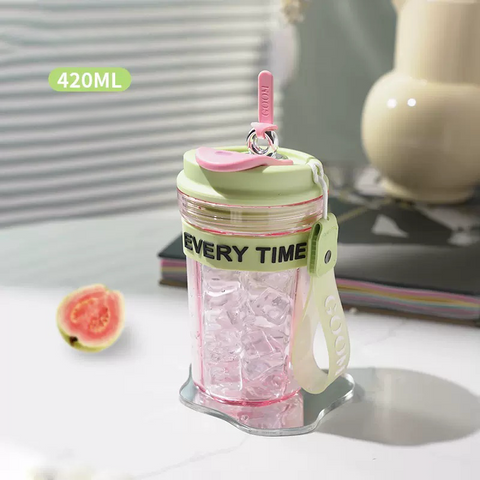 GOOM Star Ring Straw Water Cup 420ml