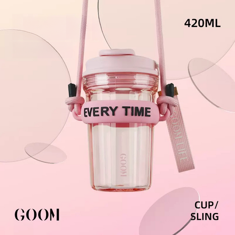 GOOM Star Ring Straw Water Cup 420ml