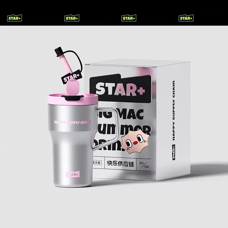 STAR+ Dopamine Straw Cup Water Bottle 600/1200ml