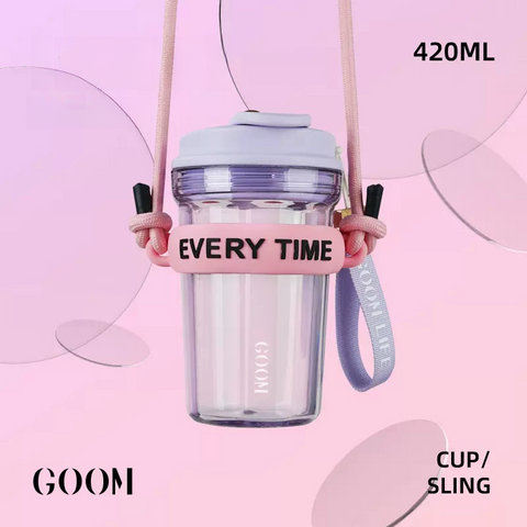 GOOM Star Ring Straw Water Cup 420ml