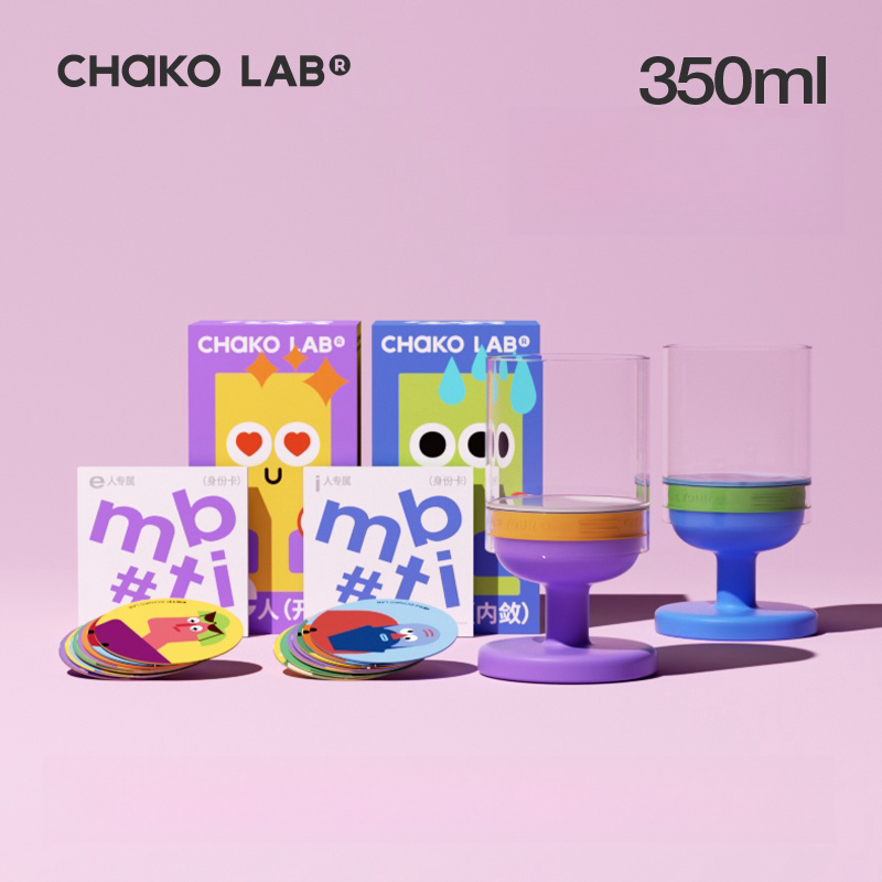 Chako Lab MBTI Character Glass - Personalized High Borosilicate Glass Cup