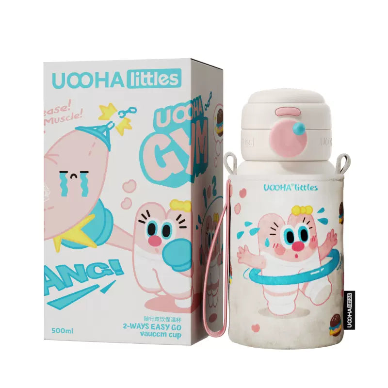 UOOHA Thermos Cup Double Drinking Bottle 500ml