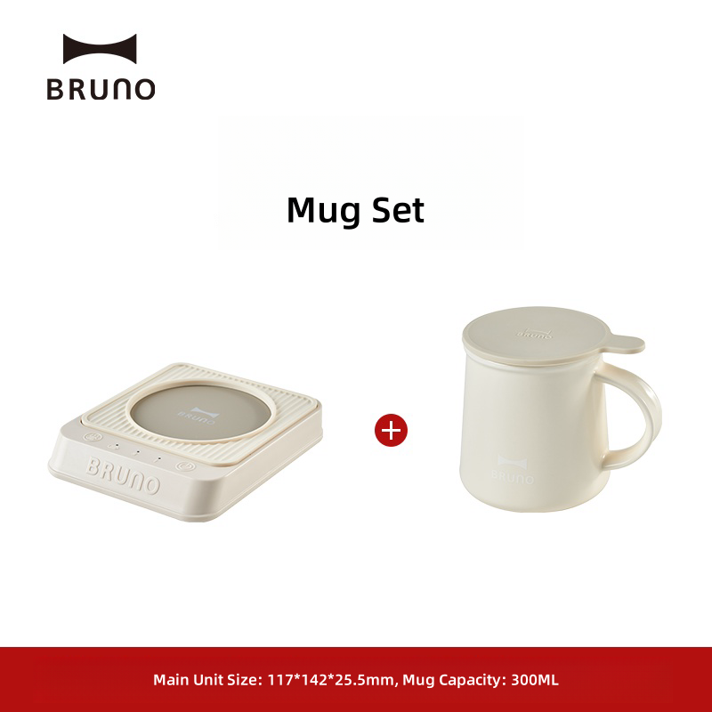 Bruno 24W Hand Warmer Mug Warmer – 8-Hour Intelligent Heat Retention, Multi-Temperature Control, Energy Efficient