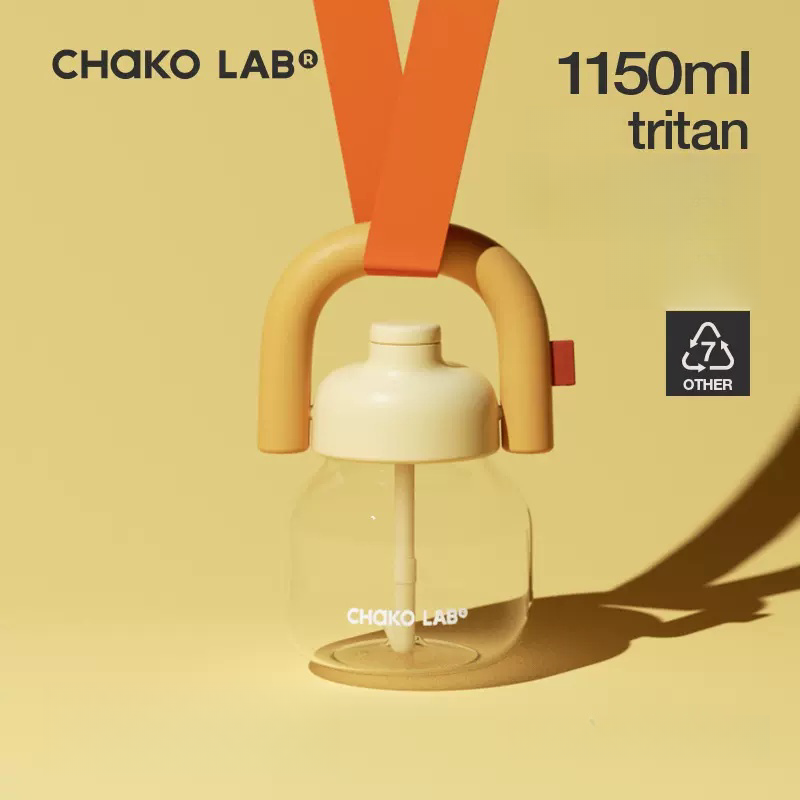 Chakolab LINLIN Pot 1150ml Large-capacity Straw Water Bottle Summer Version New 2024