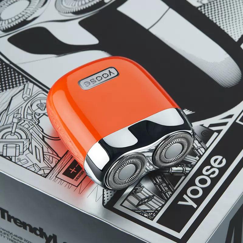 Yoose MINI Rotary Shaver, Electric Razor for Men, Alloy Body & Magnetic Shaving Head, Close Shave, IPX7 Waterproof, USB C Rechargeable, Cordless Electric Razor with Travel Case, Ideal Gift