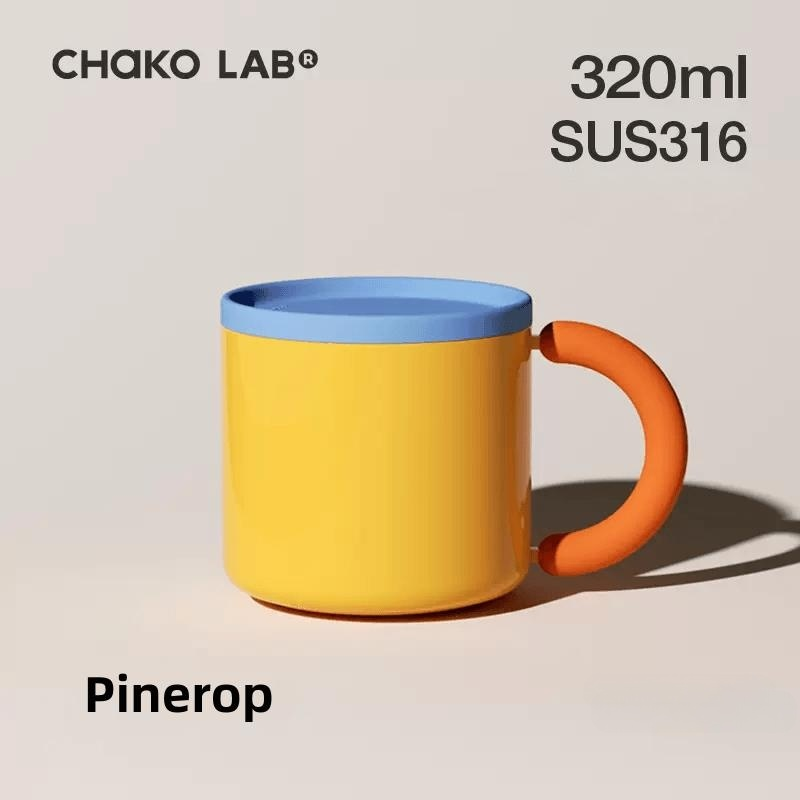 CHAKOLAB STAINLESS STEEL MUG AND PREFACE COUPLE WATER CUP OFFICE CUP WITH LID ACCOMPANYING COLD COFFEE MUG CUP