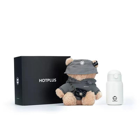 Hotplus Insulated 450ml Water Bottle Bear Themed with Gift Box