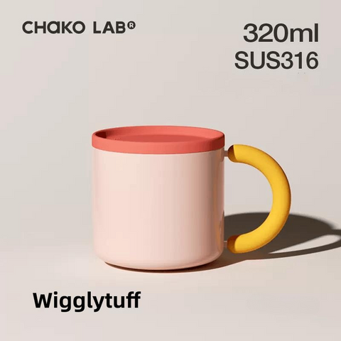 CHAKOLAB STAINLESS STEEL MUG AND PREFACE COUPLE WATER CUP OFFICE CUP WITH LID ACCOMPANYING COLD COFFEE MUG CUP